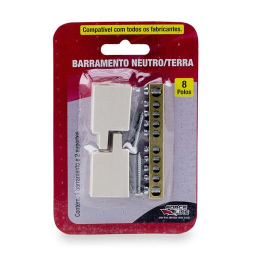Barramento Universal Neutro ou Terra com 10 Furos para Painel Quadro Elétrico - Image 8