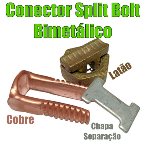 Split Bolt Conector Parafuso Fendido 70mm para Emenda Cabos Alumínio Cobre Bimetálico - Image 5