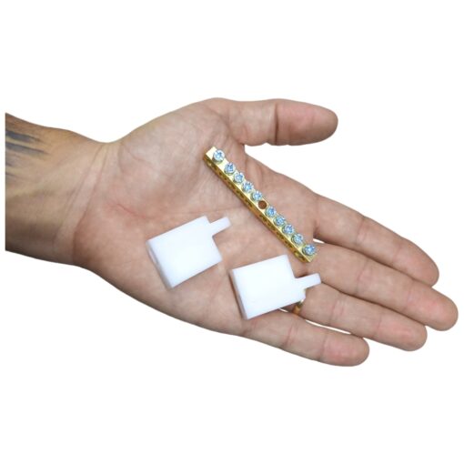Barramento Universal Neutro ou Terra com 10 Furos para Painel Quadro Elétrico - Image 3