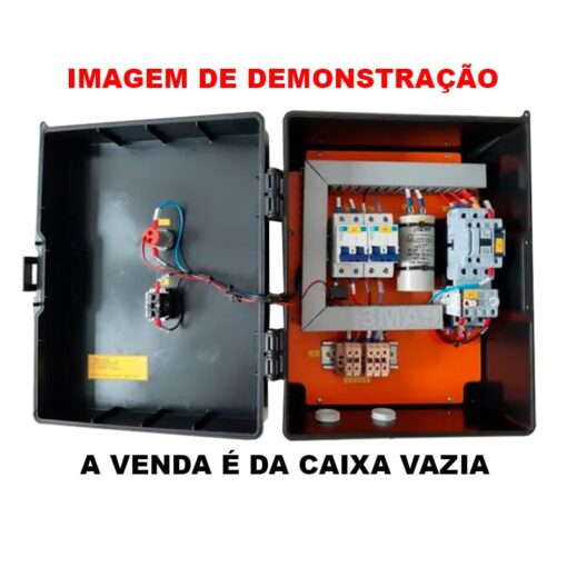 Caixa Plástica Quadro Painel Montagem Automação 350x276x164 - Image 2