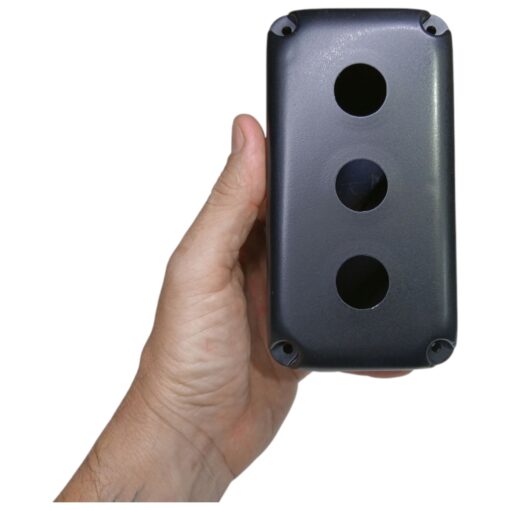 Caixa para Botoeira Interruptor Botão Led Vazia com 3 Furos 22mm de Sobrepor - Image 2