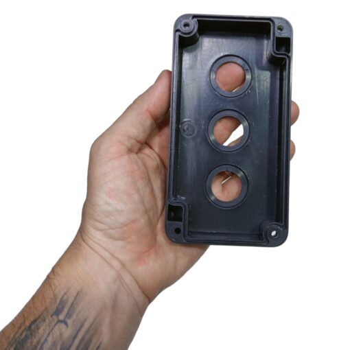 Caixa para Botoeira Interruptor Botão Led Vazia com 3 Furos 22mm de Sobrepor - Image 6